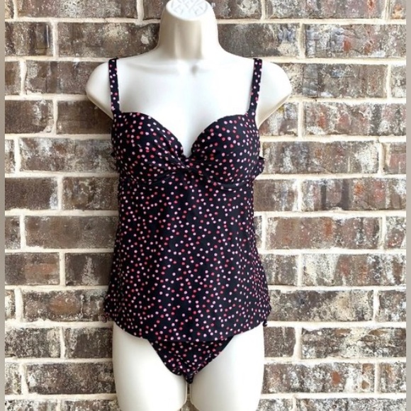 Maiden Form Tankini Swimsuit, Size Medium - Picture 1 of 10